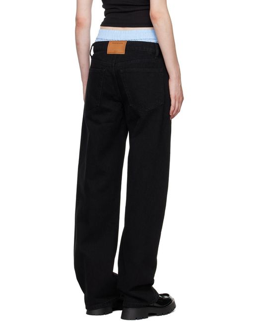 Alexander Wang Black High Waist Balloon Jeans