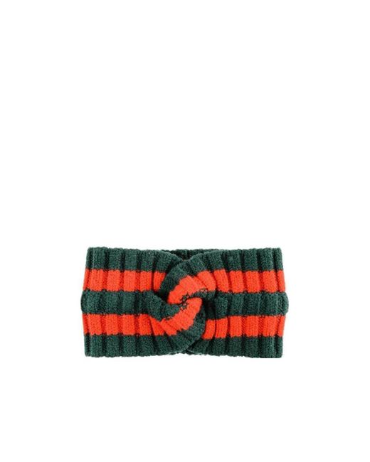 Gucci Red Wool Web Headband