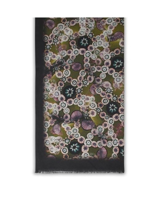 Dries Van Noten Black Printed Scarf for men
