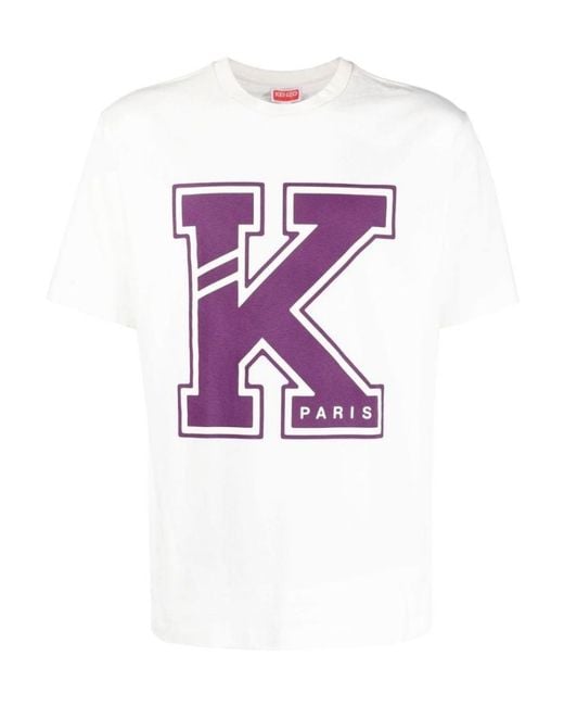 KENZO Pink 'Varsity' T-Shirt for men