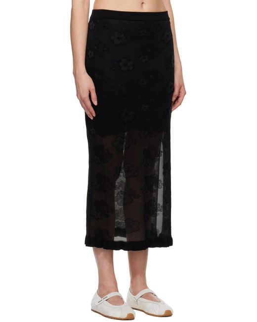 CECILIE BAHNSEN Black Pegonia Skirt