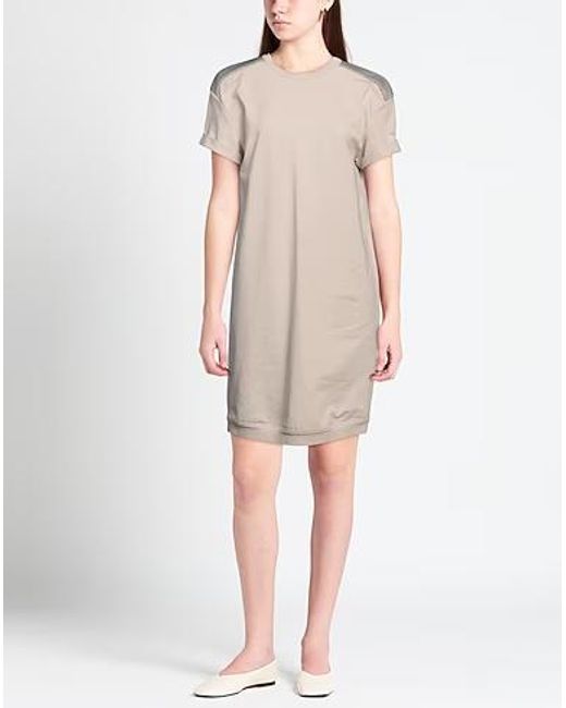 Brunello Cucinelli Natural Mini Dress