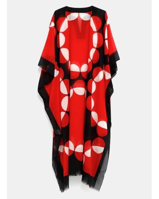 Dries Van Noten Red Patterned Loose Dress