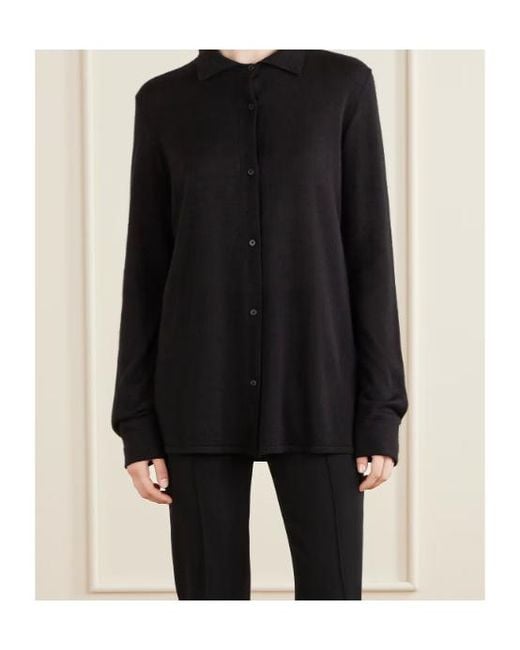The Row Black Long-Sleeved Cardigan