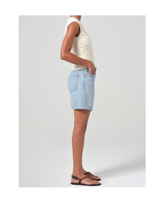 Agolde Blue Dame Shorts