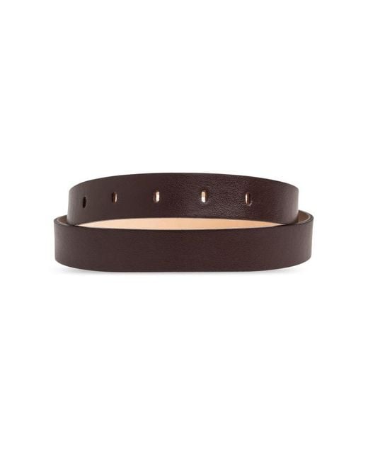Victoria Beckham White Dorian Buckle Belt