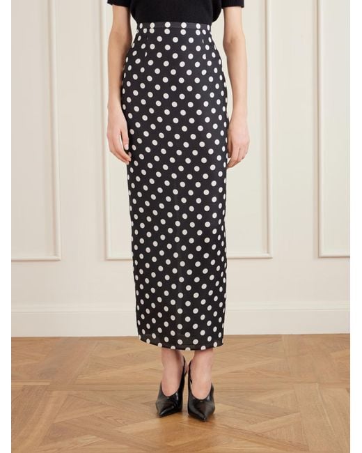 Khaite Black Winton Skirt