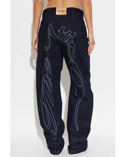 The Attico Blue Belt-Loop Jeans