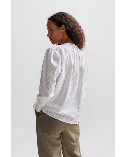 Boss White Long-Sleeved Shirt