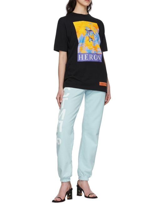 Heron Preston Blue Стиль-Logo Track Pants