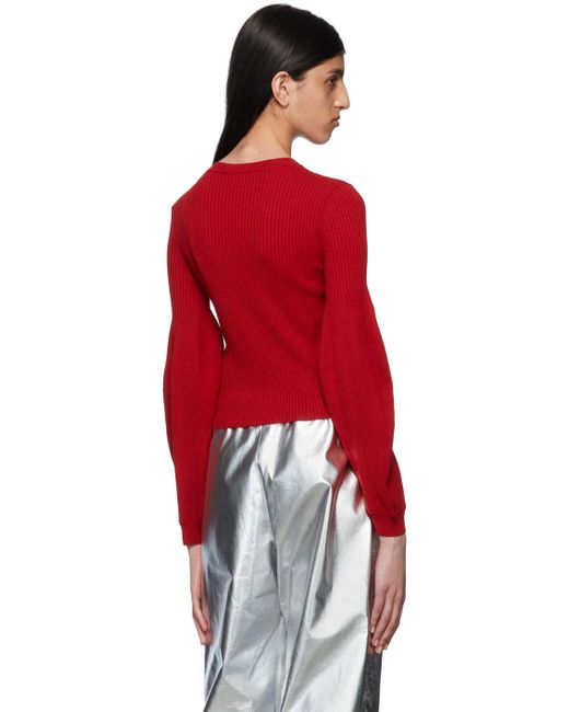 Stella McCartney Red Rib Sweater