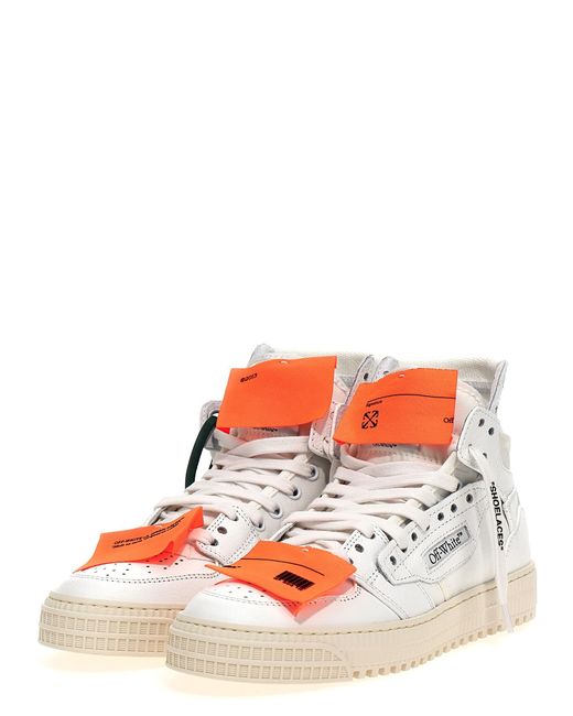 Off-White c/o Virgil Abloh Gray 3.0 Off Court Lace-Up Sneakers