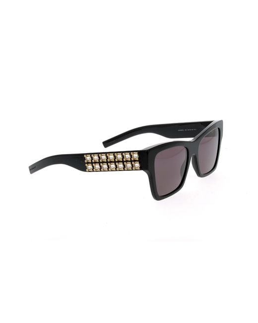Givenchy Black Rectangle Frame Sunglasses