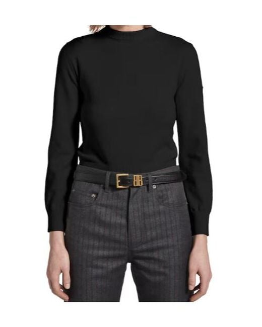 Balenciaga White Bb Editor Belt