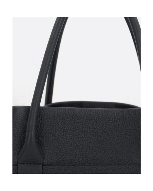Loro Piana Black Top Handle Bag