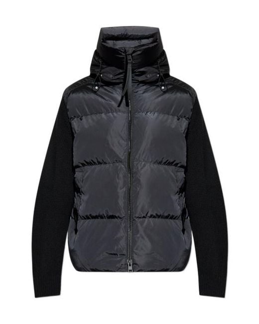 Canada Goose Black Quilted Hooded Padded Jacket for men
