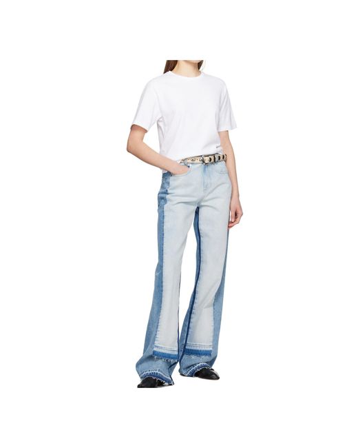 Khaite White Benny Embellished Buckled Belt