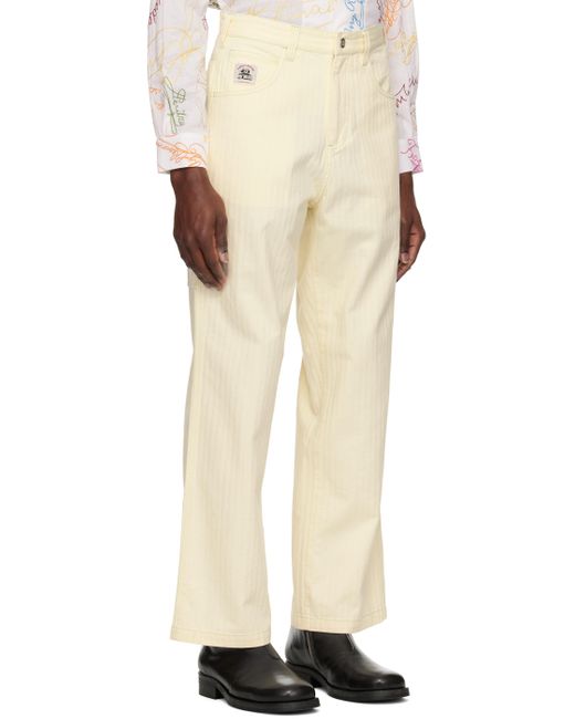 Bode Natural Jeans With Belt Loops for men