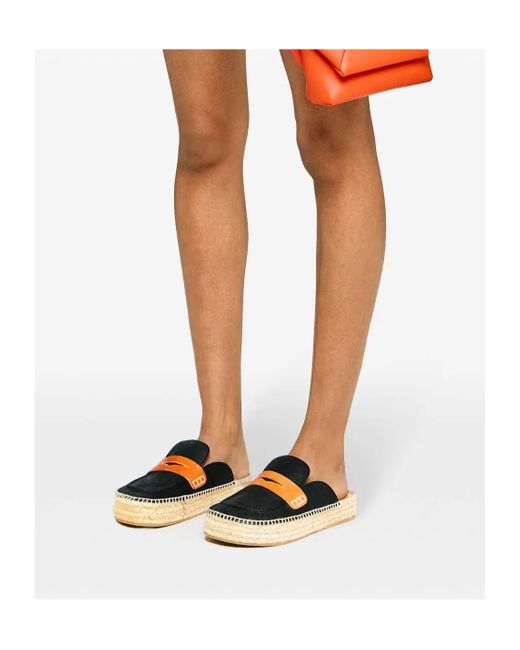 J.W. Anderson Brown Round Toe Loafers