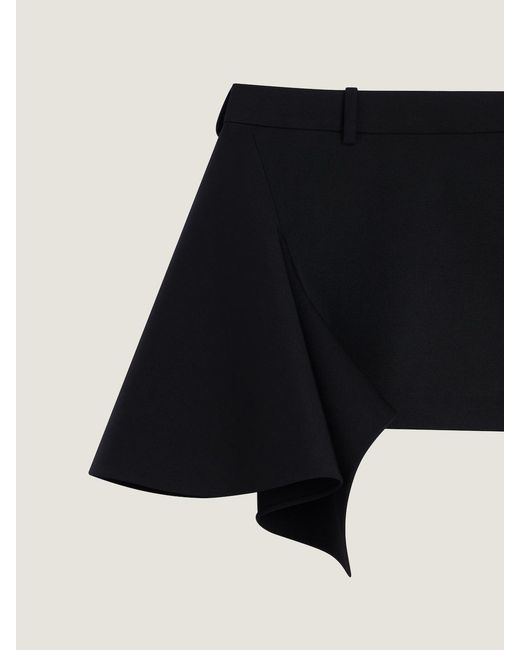 Givenchy Black Slashed Mini Skirt
