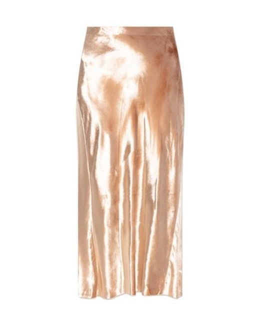Tory Burch Pink Velvet Midi Skirt