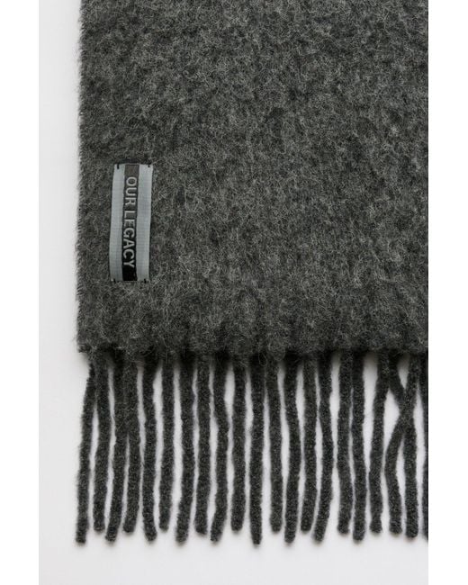Our Legacy Black Estate Scarf for men