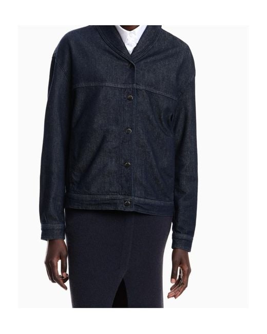 Emporio Armani Blue Long Sleeve Denim Jacket