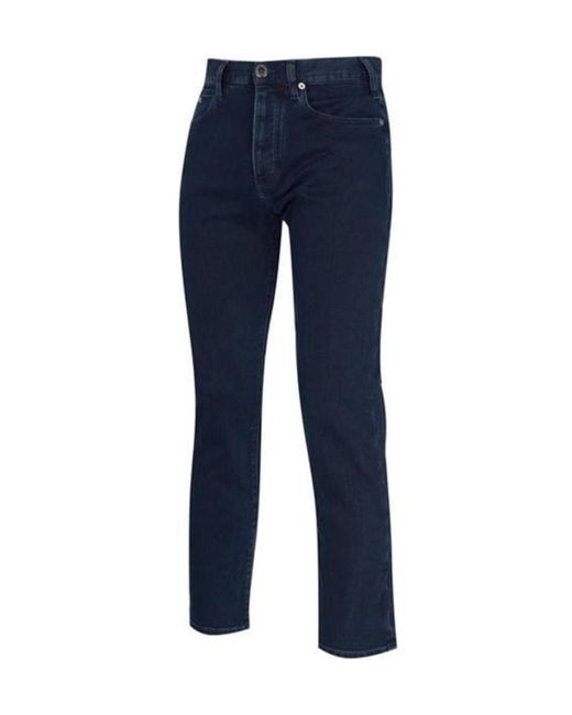 Emporio Armani Blue Logo Jeans for men
