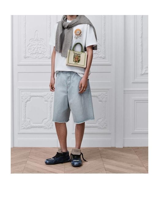 Dior Blue Medaillon Shorts for men