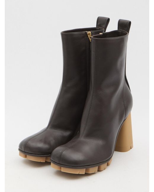 Bottega Veneta Black Shore Ankle Boots