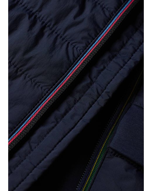 Paul Smith Blue Ps Paul Smith Quilted Front Jacket for men
