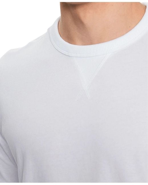 Calvin Klein White Crew Neck Short-Sleeved T-Shirt for men
