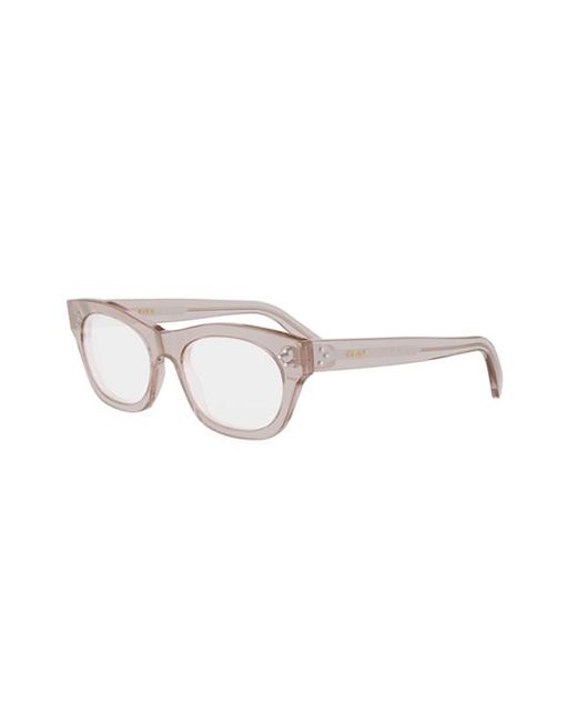 Céline White Full-Frame Plain Glasses