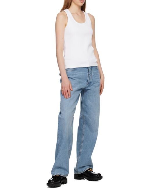 Bottega Veneta Blue Wide-Legged Jeans
