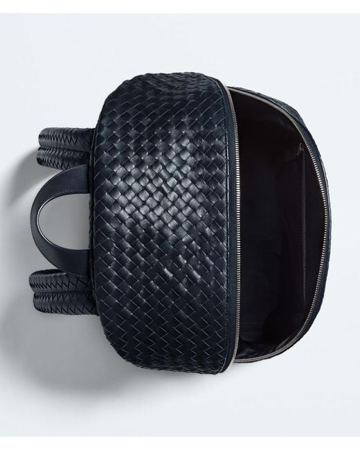 Bottega Veneta Blue Intrecciato 1975 Backpack for men