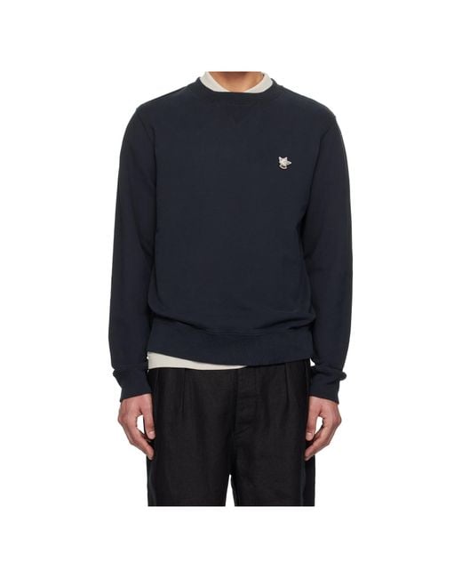 Maison Kitsuné Blue Barista Pullover for men
