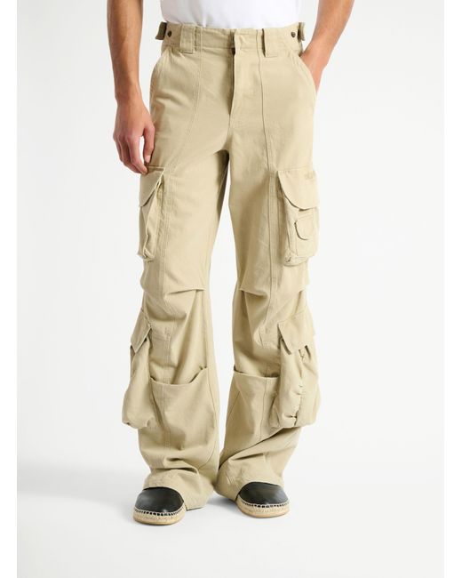 Balmain Natural Cotton Cargo Pants for men