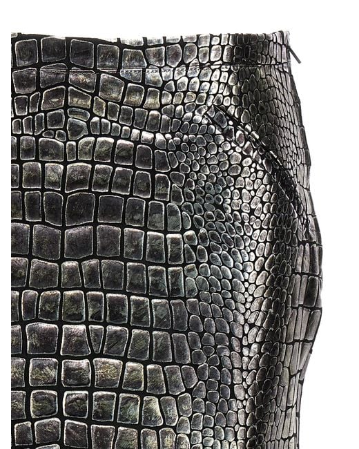 Tom Ford Gray Pattern Skirt