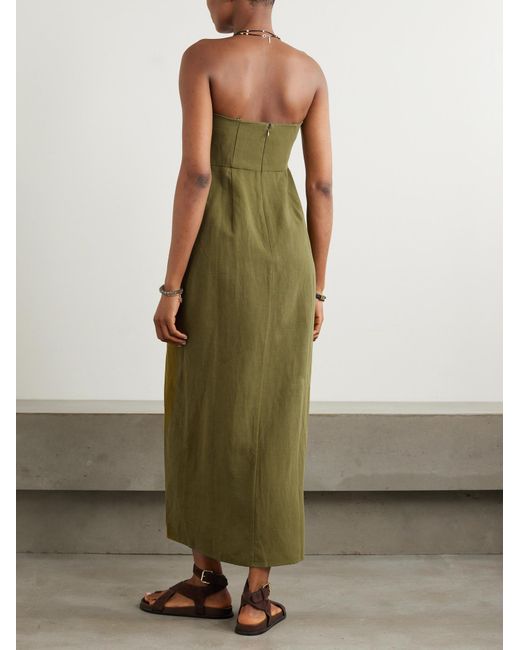 Mara Hoffman Green Commuter Basic Dress