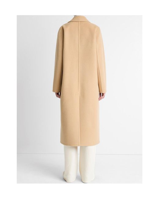 Vince Natural Single-Breasted Classic Coat