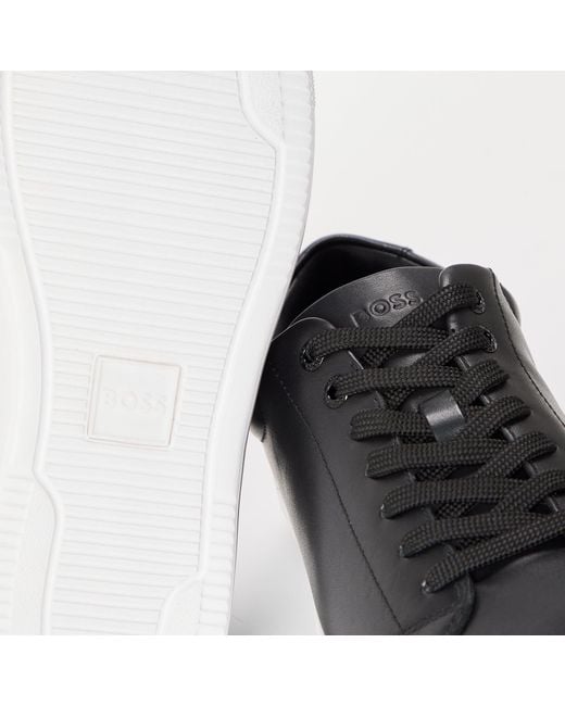 Boss Black Solid Color Sneakers for men