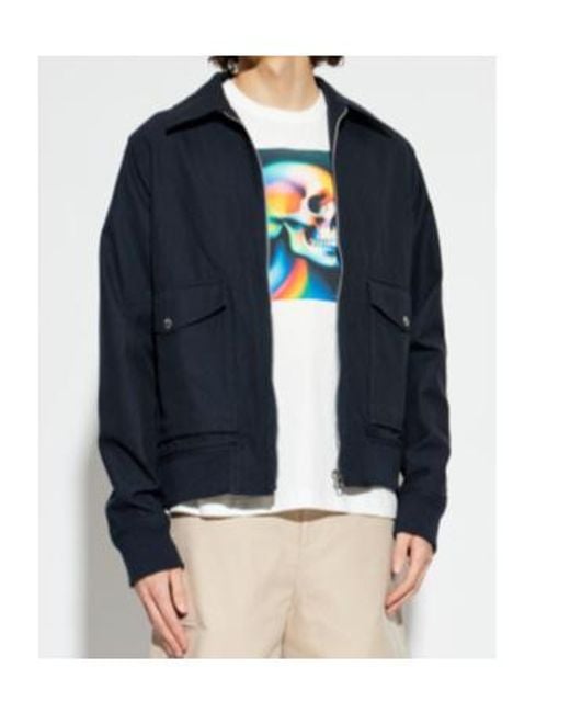 Paul Smith Blue Ps Paul Smith Zip-Up Jacket for men