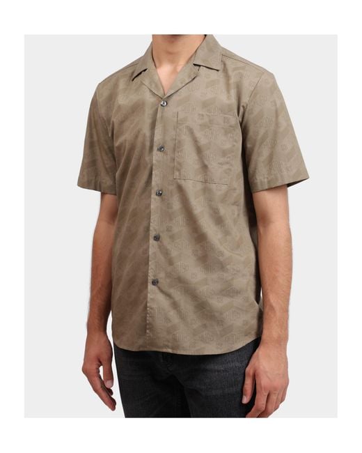 Boss Brown Short Sleeve Shirt for men