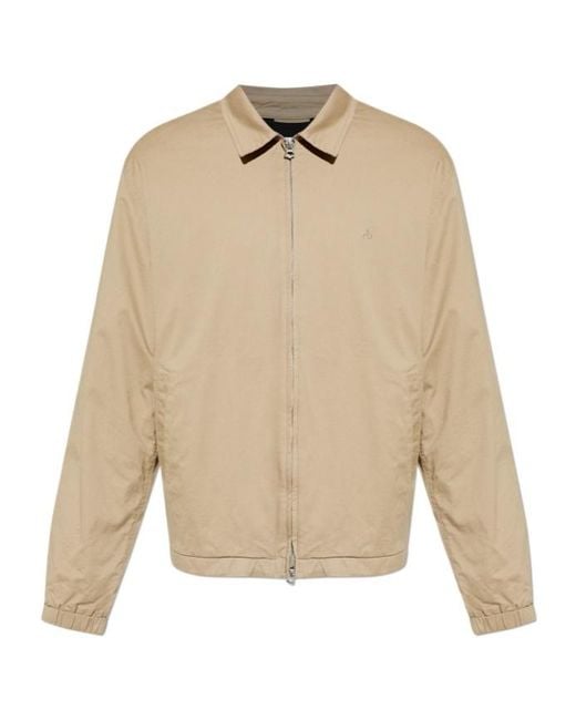 Rag & Bone Natural Zip-Up Elasticated-Cuff Jacket for men