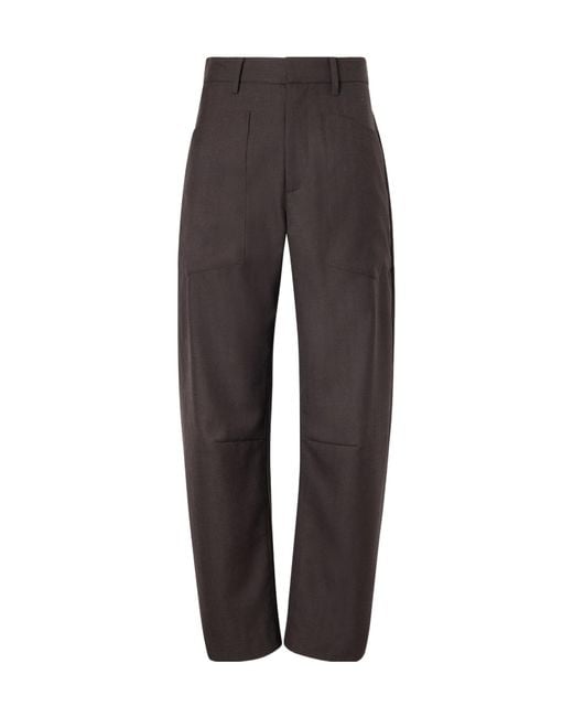 Nili Lotan Gray Dark Cargo Pants
