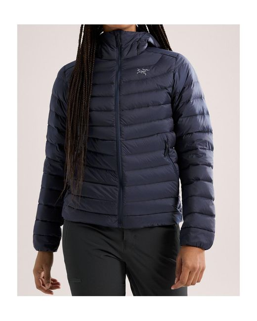 Arc'teryx Blue Cerium Hooded Down Jacket