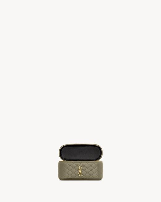 Saint Laurent Natural Gaby Vanity Bag
