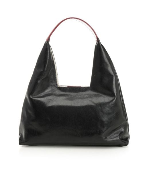 Marni Black Logo Lettering Mini Shoulder Bag