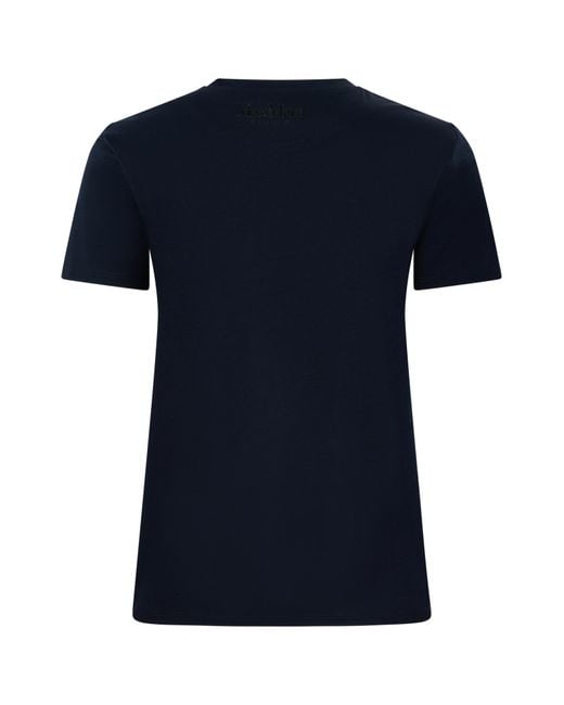 Max Mara Black Studio Pontile Short-Sleeved Crewneck T-Shirt