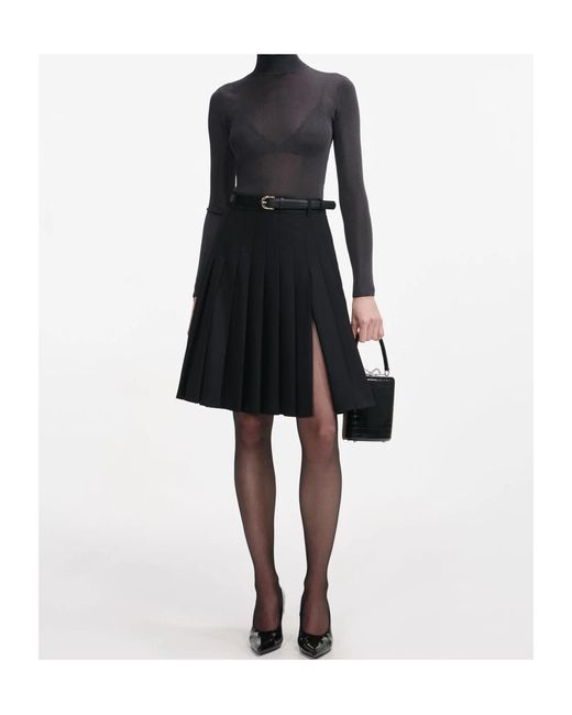 Self-Portrait Black Knit Top
